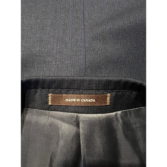 Peter Millar 42S Dark Blue - Sapphire Blue Stripe Blazer Sport Coat Short Arms - Picture 10 of 16